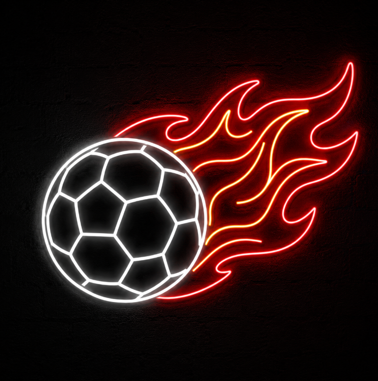 Flaming Soccer Ball